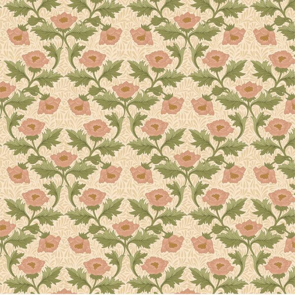 William Morris Cotton William Morris Muses Vintage-Peony 3612-03