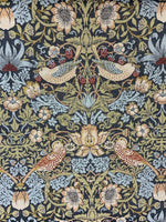 William Morris Upholstery Strawberry Thief Dark Grey