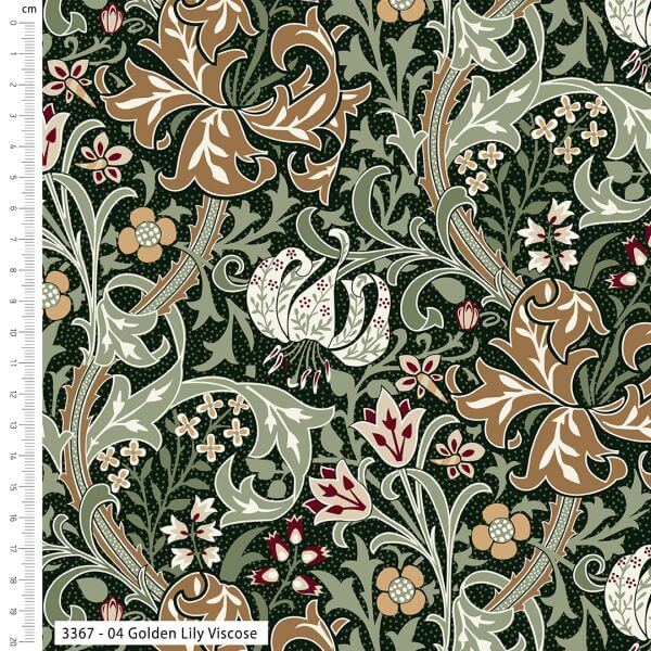 William Morris Viscose Golden Lily