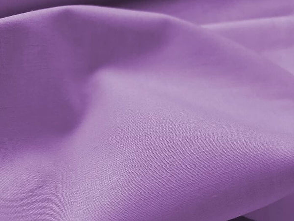 Cotton Blends Polycotton Plain Lavender