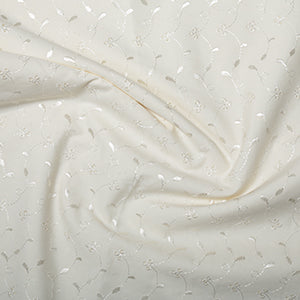 Cotton Blends Broderie Anglaise Cream