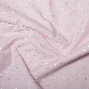 Cotton Blends Broderie Anglaise Pink