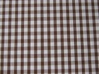 Cotton Blends Gingham Brown