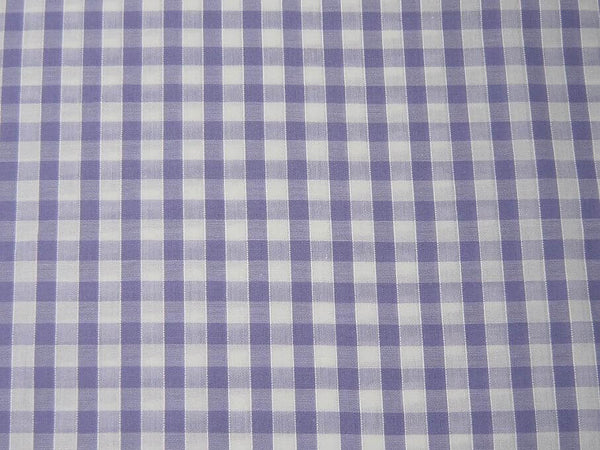 Cotton Blends Gingham Lilac