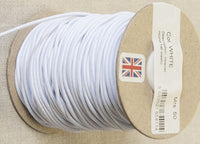 Haberdashery Elastic Round Elastic 1.5mm White Round Hat Elastic