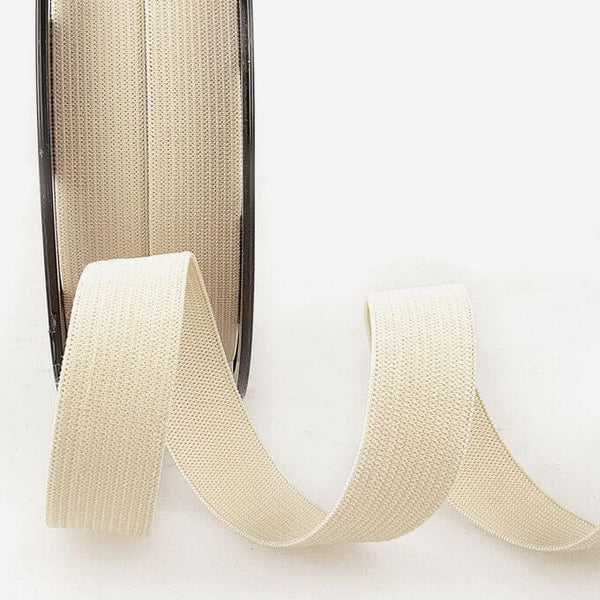 Haberdashery Elastic Coloured Elastic Beige 25mm Elastic