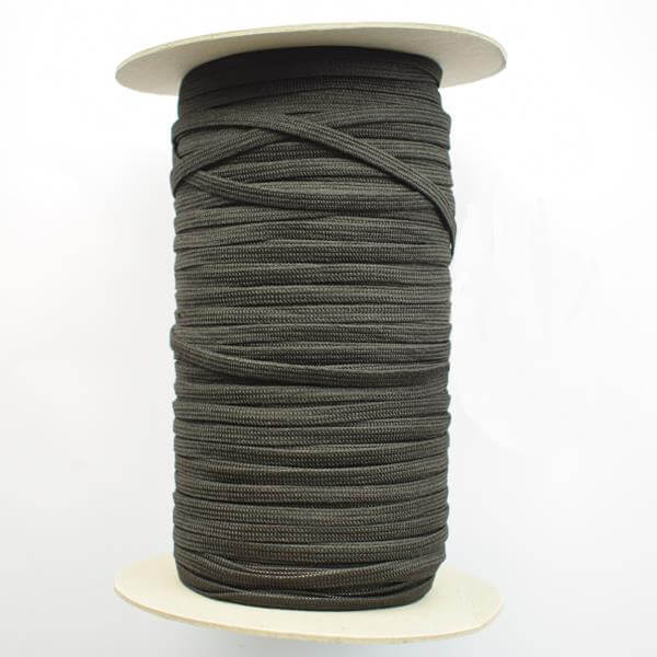 Haberdashery Elastic Knitted Elastic 6mm Black Knitted Soft Elastic Latex Free