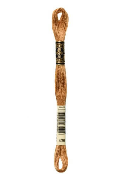 Haberdashery Embroidery DMC Stranded Cotton Brown 436