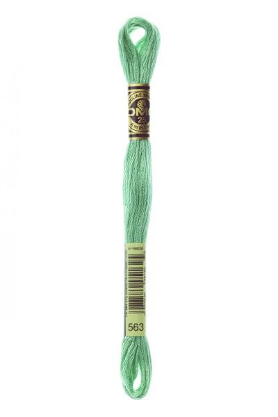 Haberdashery Embroidery DMC Stranded Cotton Green 563