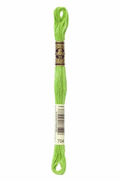 Haberdashery Embroidery DMC Stranded Cotton Green 704