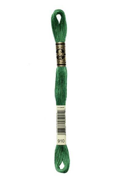 Haberdashery Embroidery DMC Stranded Cotton Green 910