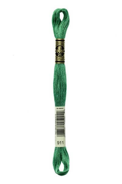 Haberdashery Embroidery DMC Stranded Cotton Green 911