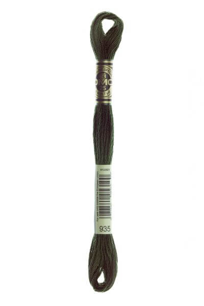 Haberdashery Embroidery DMC Stranded Cotton Green 935