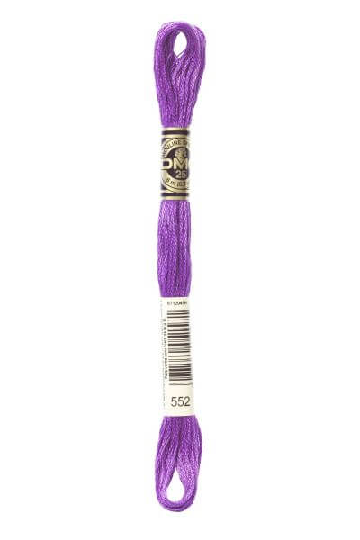 Haberdashery Embroidery DMC Stranded Cotton Purple 552
