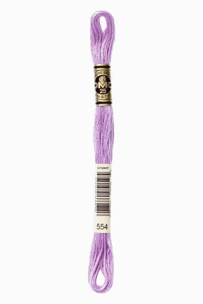 Haberdashery Embroidery DMC Stranded Cotton Purple 554