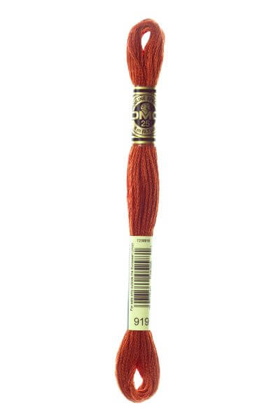Haberdashery Embroidery DMC Stranded Cotton Red 919