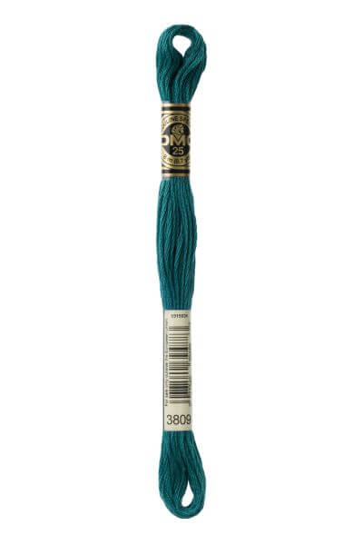Haberdashery Embroidery DMC Stranded Cotton Teal 3809