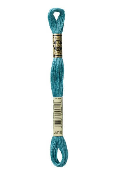 Haberdashery Embroidery DMC Stranded Cotton Teal 3810