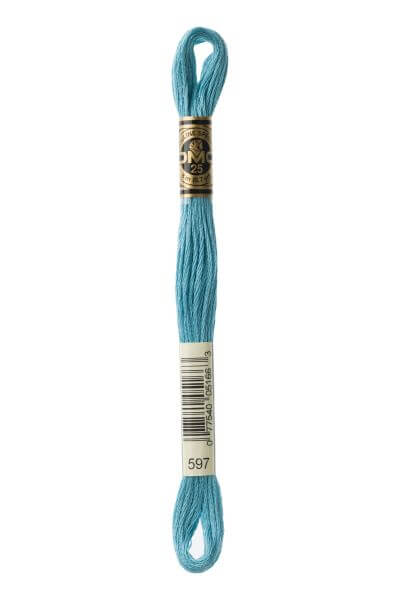 Haberdashery Embroidery DMC Stranded Cotton Teal 597