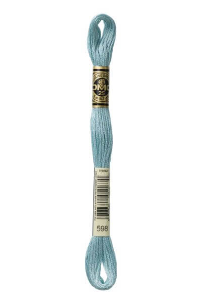 Haberdashery Embroidery DMC Stranded Cotton Teal 598