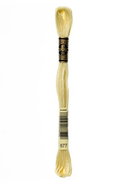 Haberdashery Embroidery DMC Stranded Cotton Yellow 677
