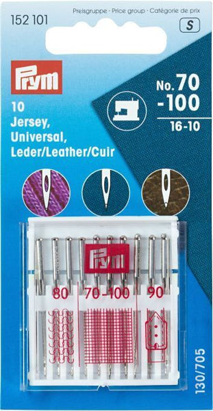 Haberdashery Machine Sewing Needles Standard/Leather/Jersey 70-100 sizes Machine Sewing Needles Assorted Prym 152101