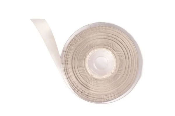 Haberdashery Satin Ribbons 16MM Shell Grey 007