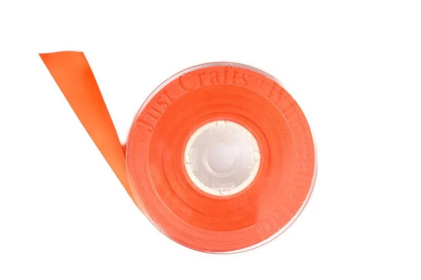 Haberdashery Satin Ribbons 39MM Autumn Orange 761