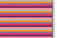 Jersey and Stretch Cotton Jersey Stripes Pink Purple Orange Grey 3010