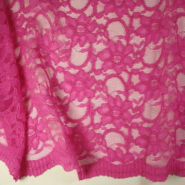 Lace Corded Lace Hot Pink - Shade 20