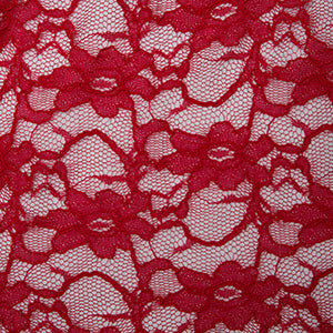 Lace Corded Lace Red