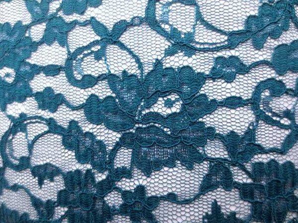Lace Corded Lace Turquoise