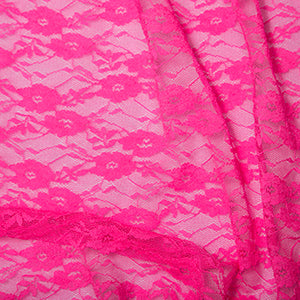 Lace Stretch Lace Hot Pink – Edinburgh Fabrics