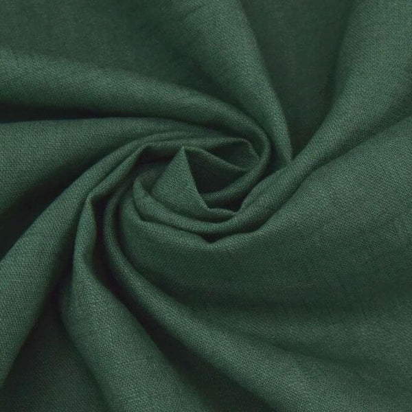Linens and Hessian Linen Dark Green 5031