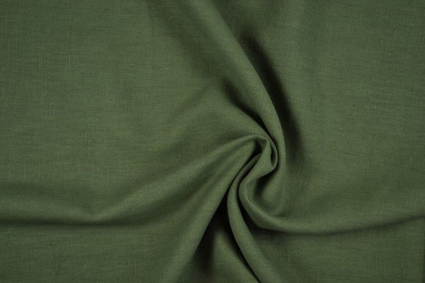 Linens and Hessian Linen Mid Green 2033