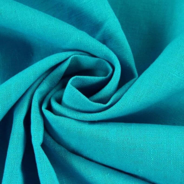 Linens and Hessian Ramie Linen Turquoise 5030