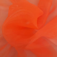 Nets And Fancy Dress Plain Organza Flo Orange