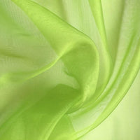 Nets And Fancy Dress Plain Organza Lime