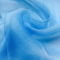 Nets And Fancy Dress Plain Organza Sky Blue