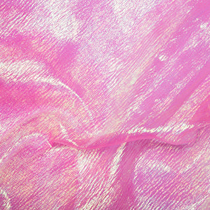Nets And Fancy Dress Rainbow Organza Fluorescent Pink