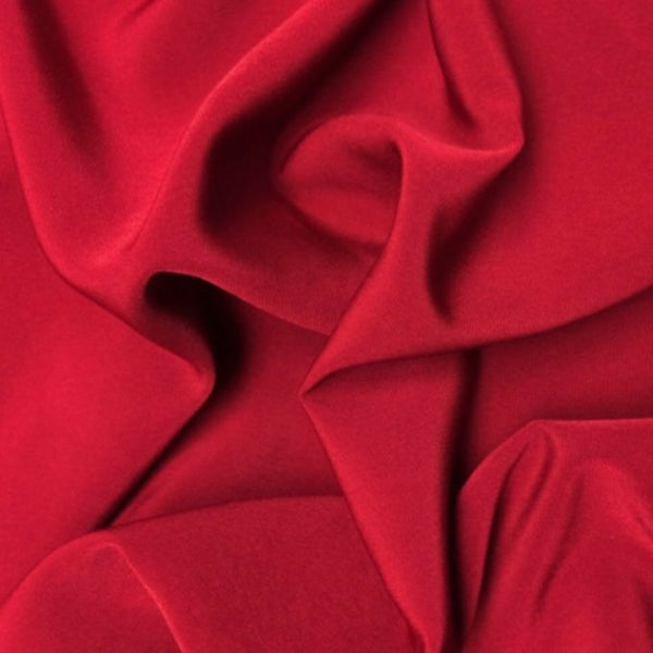 Polyester Plain Trieste Peachskin Red