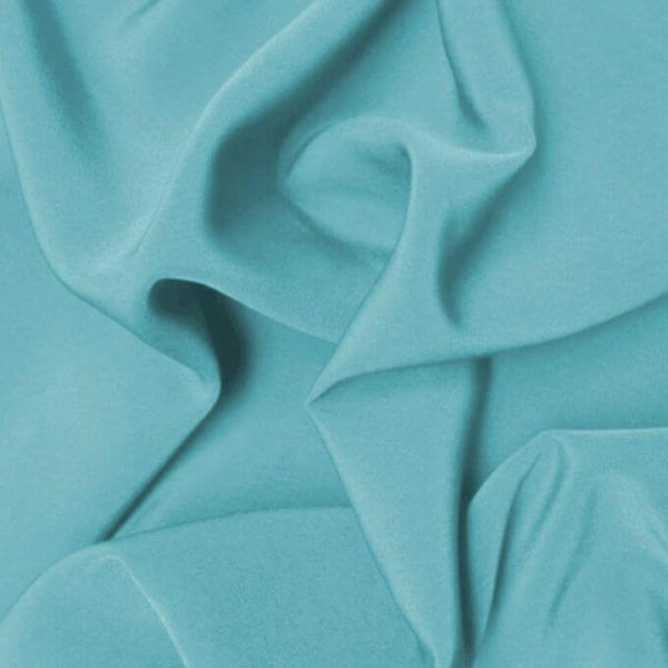 Polyester Plain Trieste Peachskin Turquoise