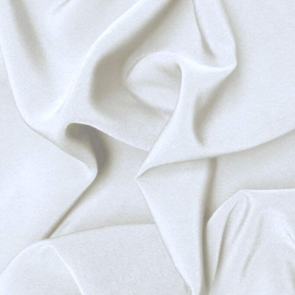 Polyester Plain Trieste Peachskin White