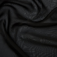 Polyester Satin Cationic Chiffon Black