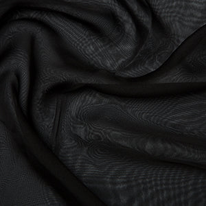 Polyester Satin Cationic Chiffon Black