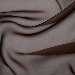 Polyester Satin Cationic Chiffon Brown