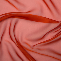 Polyester Satin Cationic Chiffon Burnt Orange