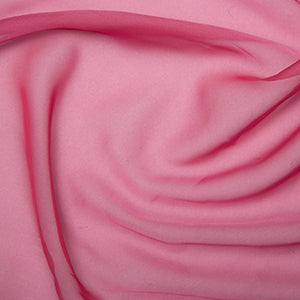 Polyester Satin Cationic Chiffon Deep Rose