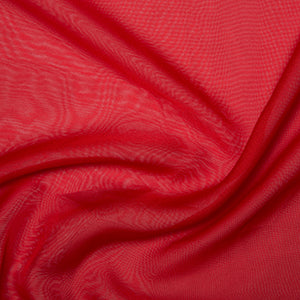 Polyester Satin Cationic Chiffon Bright Red