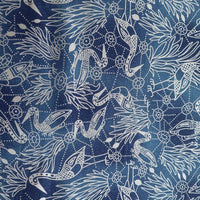Pure Cotton Craft Brolga Dreaming by Nambooka Brolga Dreaming Blue G911.2